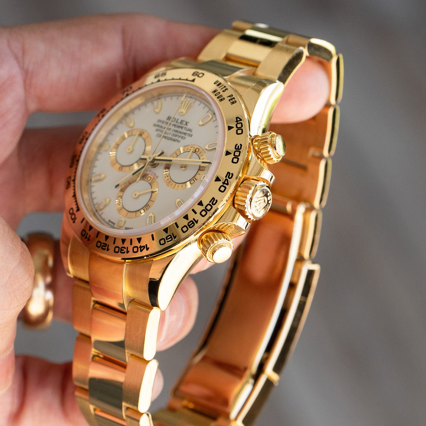 Rolex 116508 Daytona White Dial Yellow Gold Watch