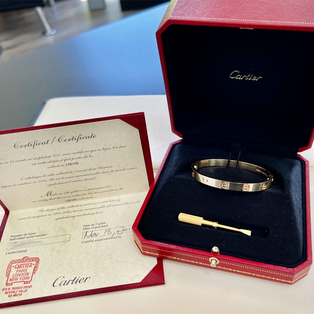 Unraveling the Romance of Cartier's Yellow Gold Love Bracelet – Boca ...