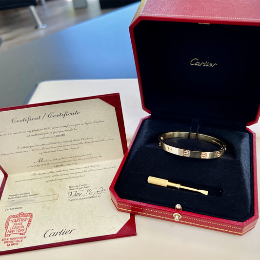 Unraveling the Romance of Cartier's Yellow Gold Love Bracelet