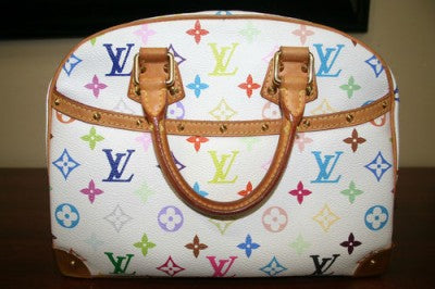 louis vuitton, handbag, trouville, multi color, monogram