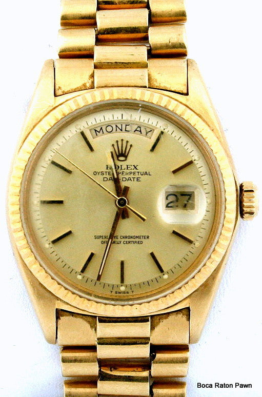 PRE-OWNED ROLEX NON QUICK PRESIDENT WATCH 1803