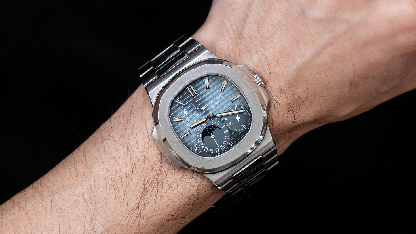 Patek Philippe 5712/1A-001 Moon Phase Watch 2007 with Papers