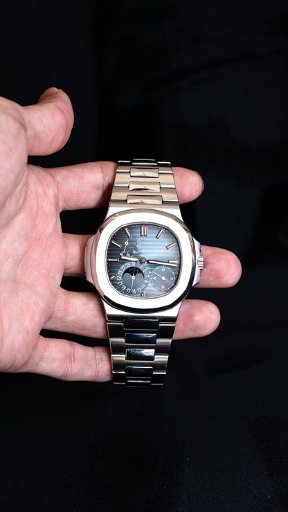 Patek Philippe 5712/1A-001 Moon Phase Watch 2007 with Papers