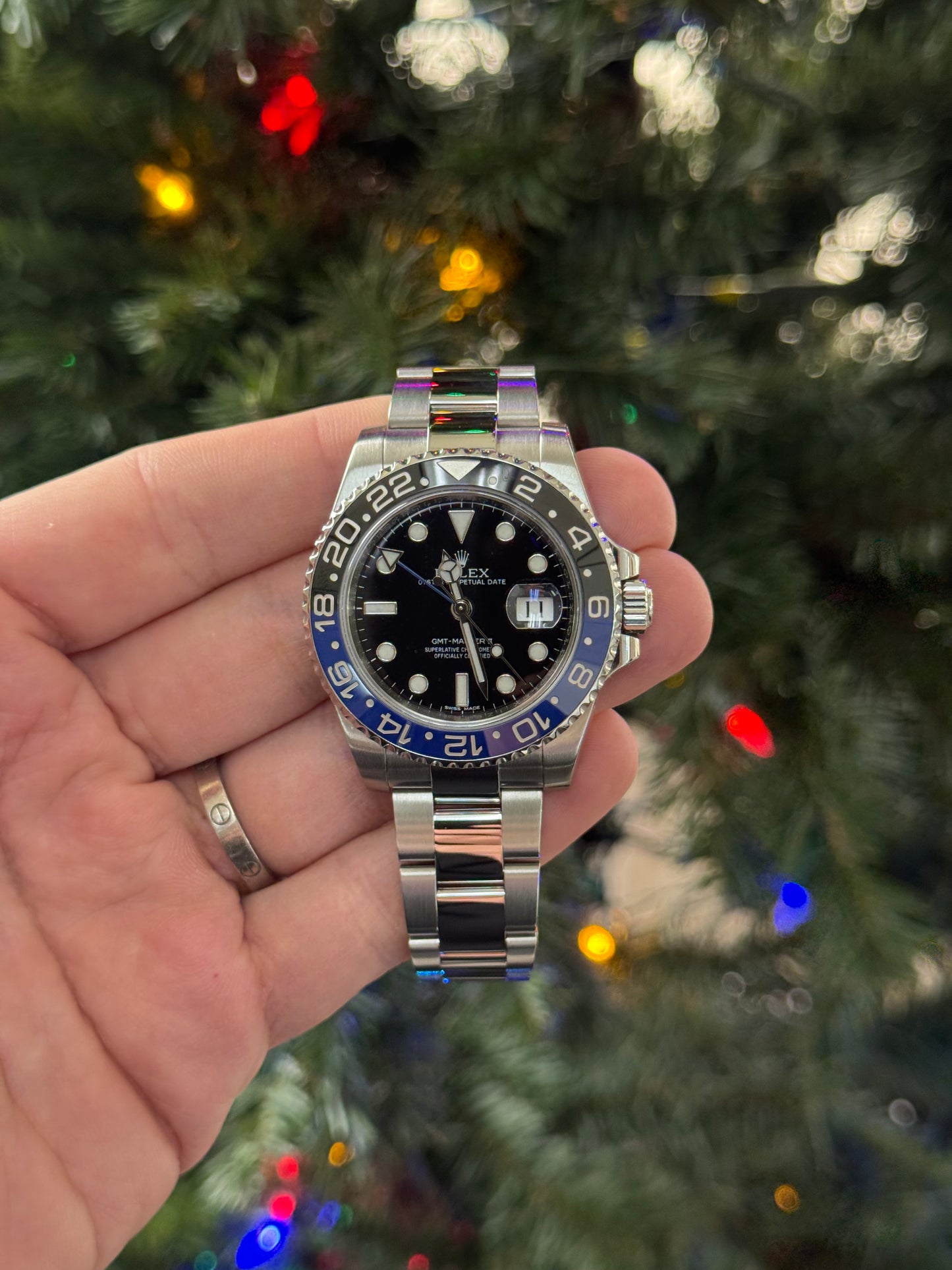 Rolex 116710 “Batman” GMT Master with Card