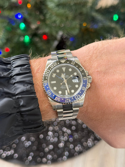 Rolex 116710 “Batman” GMT Master with Card
