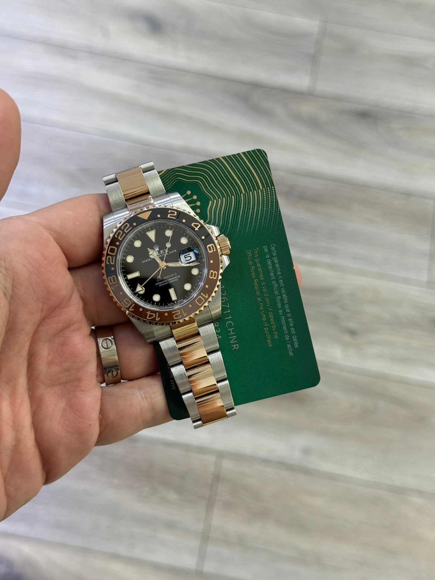 Rolex Rootbeer Two Tone 126711CHNR with 2023 Card