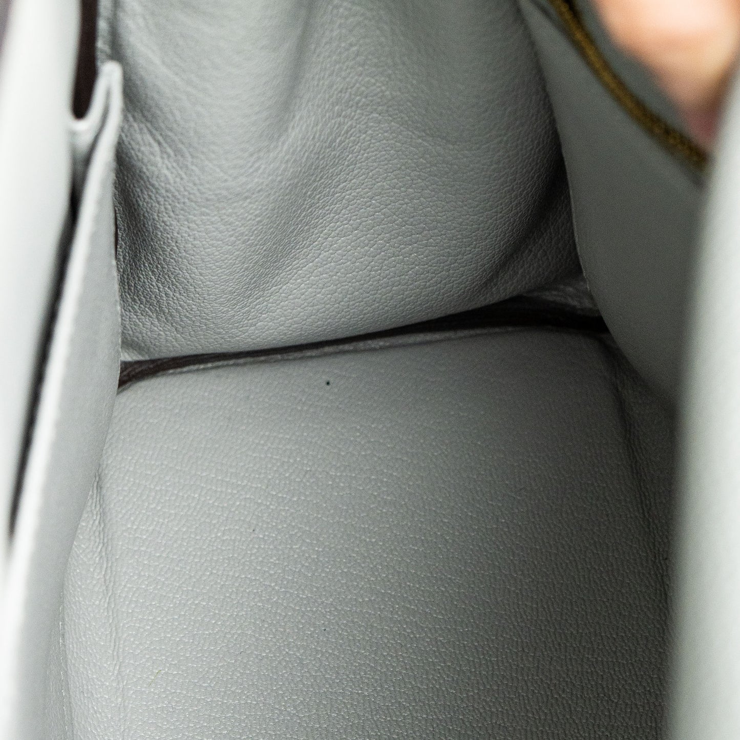 Hermes Kelly 28 Grey Togo Handbag With Entrupy Certification