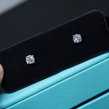 Tiffany & Co. 1.60ct Round Cut Diamond Studs