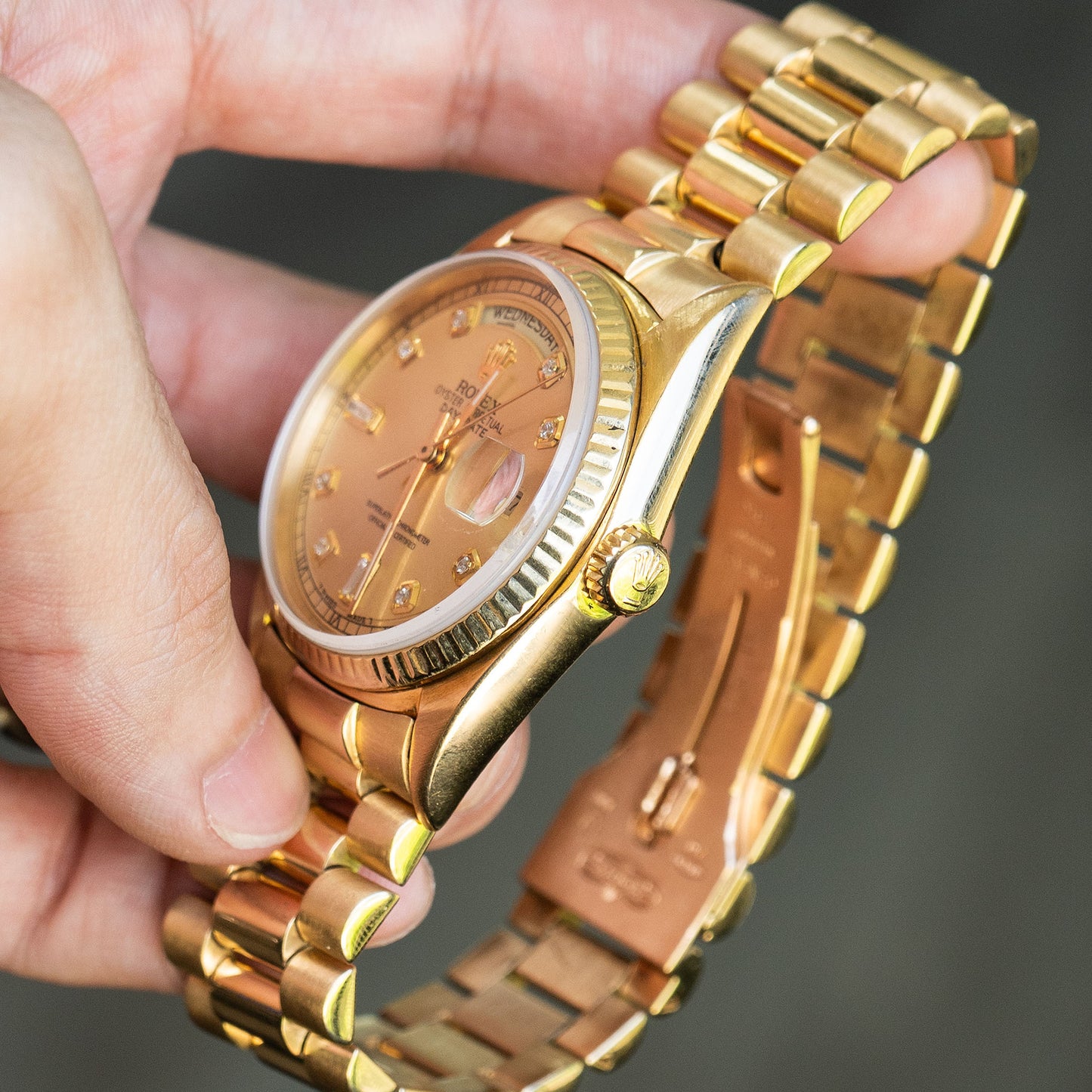 Rolex 1803 Day-Date 18k Yellow Gold Presidential Watch