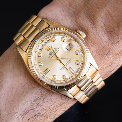 Rolex 1803 Day-Date 18k Yellow Gold Presidential Watch