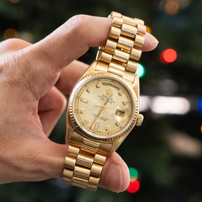 Rolex 1803 Day-Date 18k Yellow Gold Presidential Watch