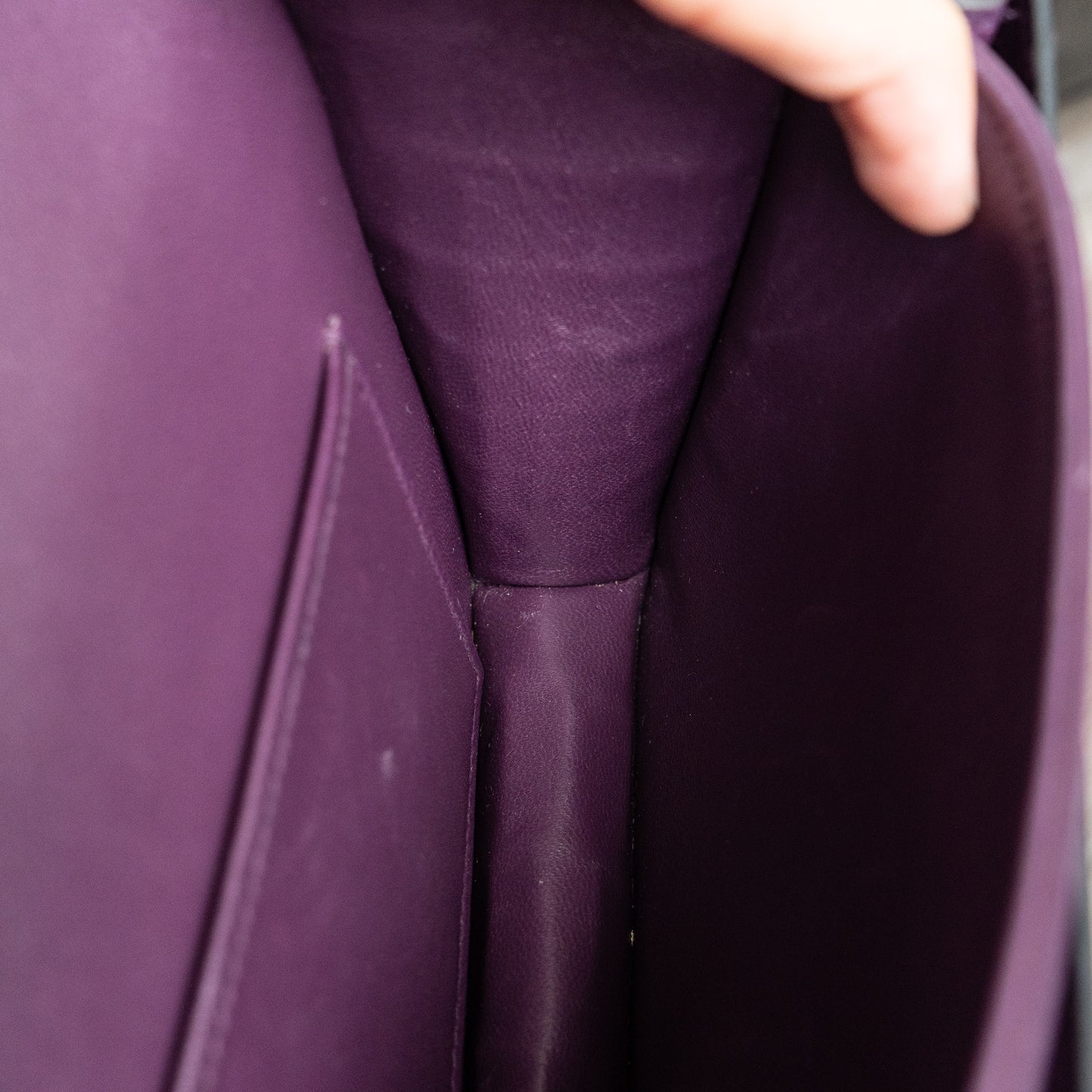 Hermes Amethyst Shiny Niloticus Crocodile Constance Handbag