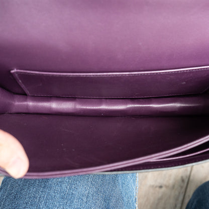Hermes Amethyst Shiny Niloticus Crocodile Constance Handbag