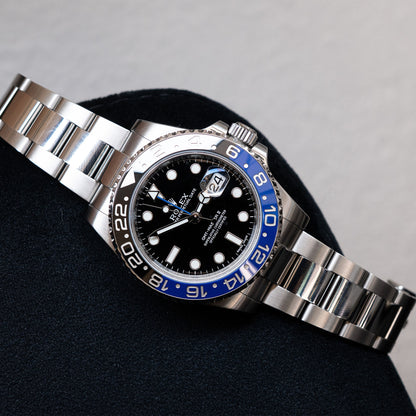 Rolex Batman 116710 GMT Master Stainless Steel Watch