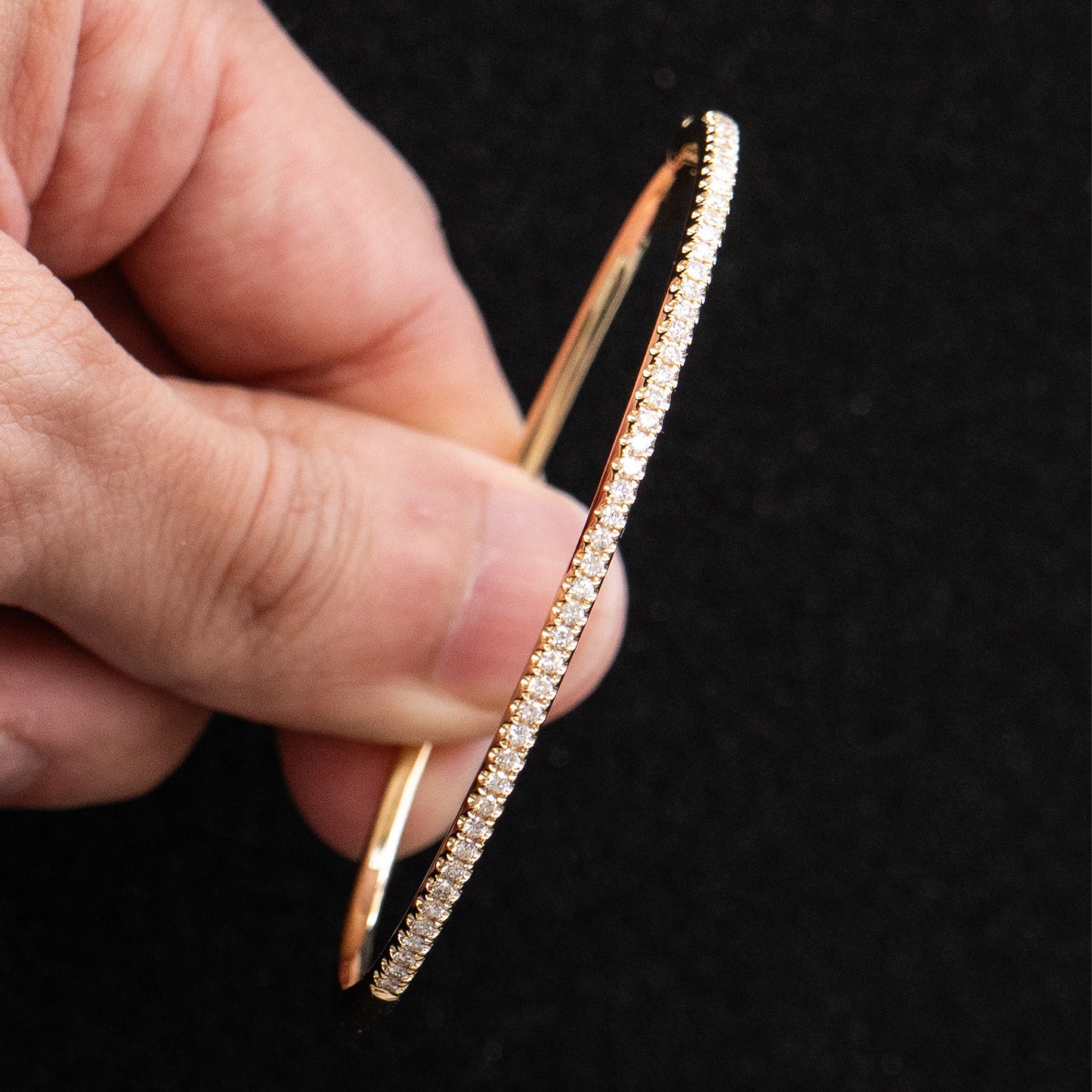 18k Yellow Gold 0.50ctw Diamond Bangle Bracelet