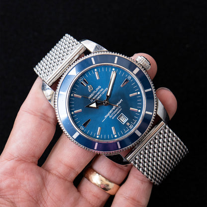 Breitling Superocean Heritage 46mm Blue Dial Stainless Steel Watch