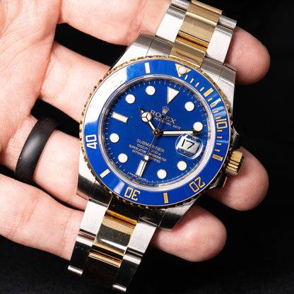 Rolex 116613LB Submariner Blue Dial Two Tone Watch