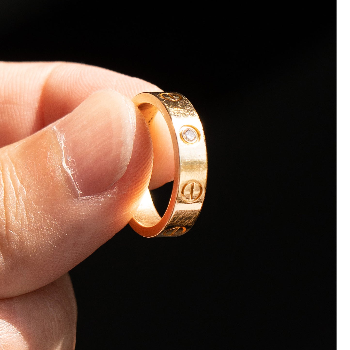 Cartier Single Diamond Yellow Gold Love Ring
