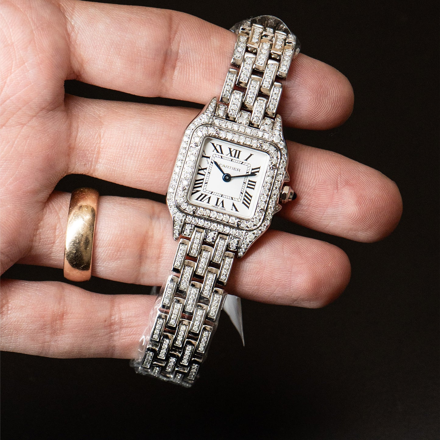 Cartier Panthere Small Diamond Bustdown Ladies Watch