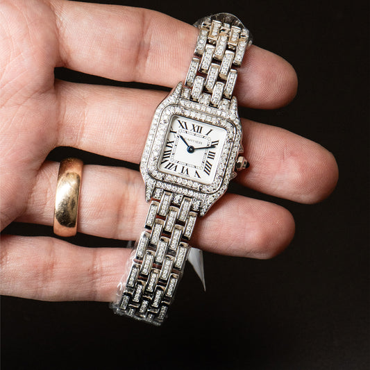 Cartier Panthere Small Diamond Bustdown Ladies Watch