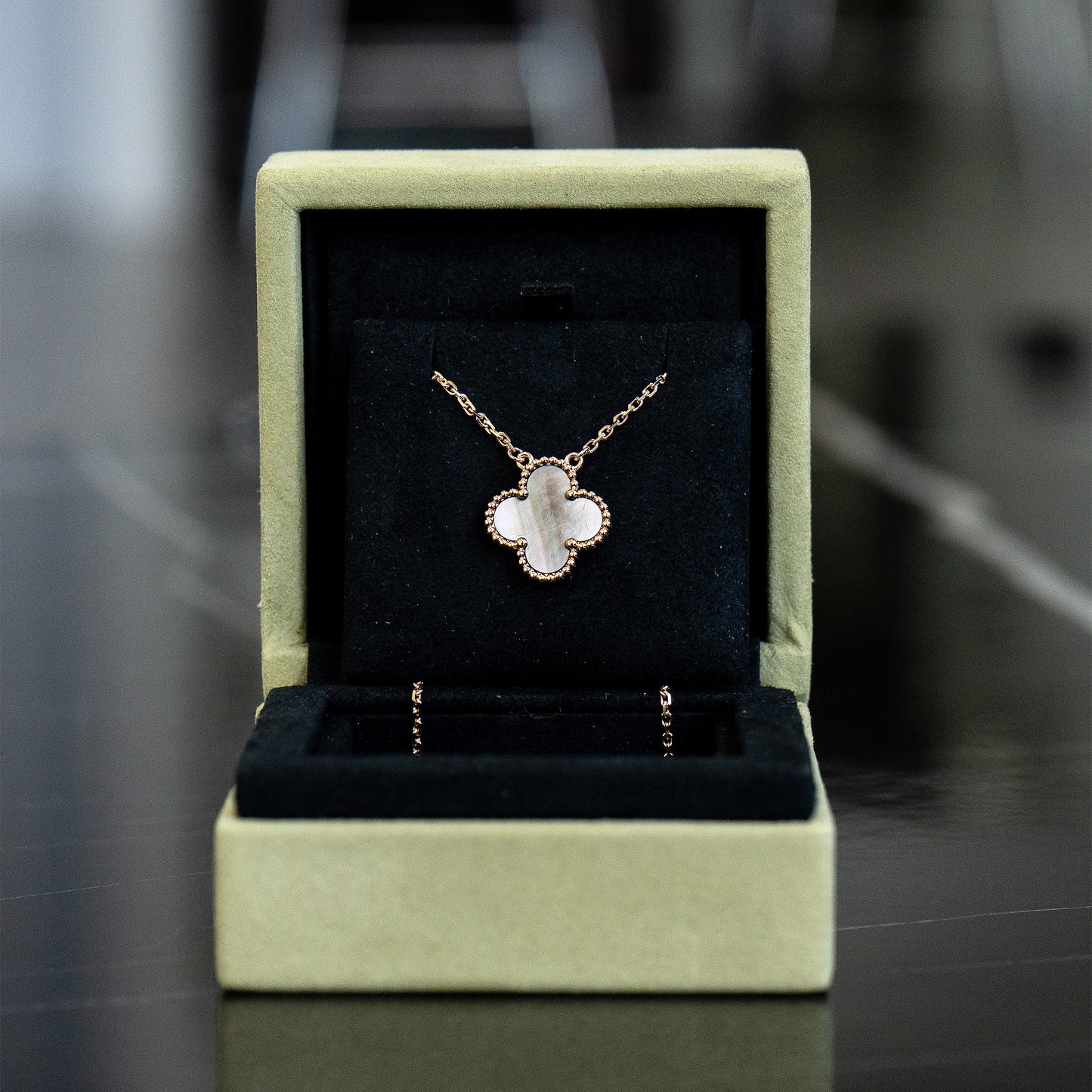 Van Cleef & Arpels 18k Rose Gold Vintage Alhambra Pendant Necklace