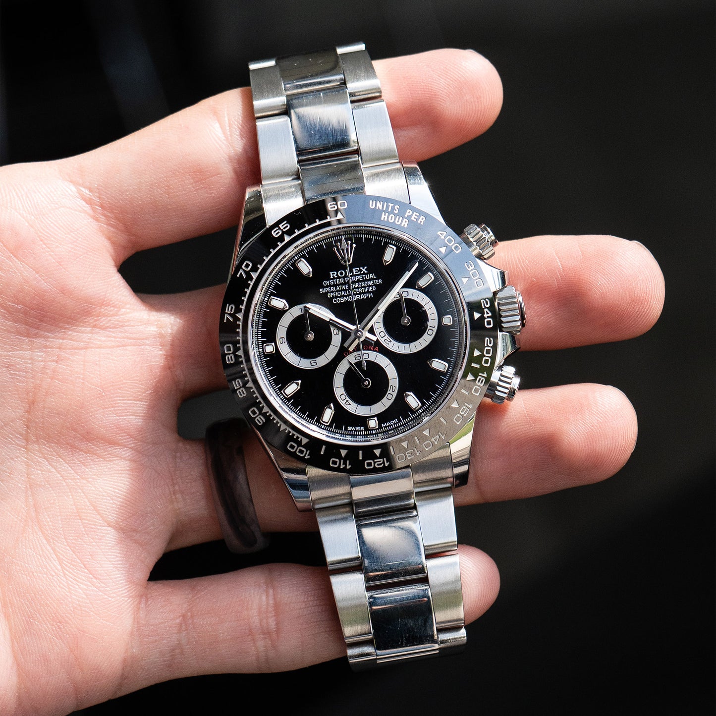 Rolex 116500LN Cosmograph Daytona Black Dial Stainless Steel Watch