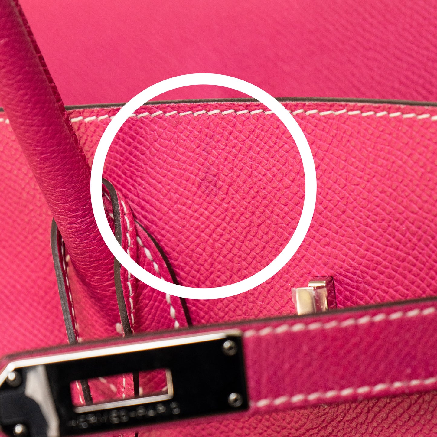 Preo-Owned Hermes Birkin 35 Rose Tyrien Handbag