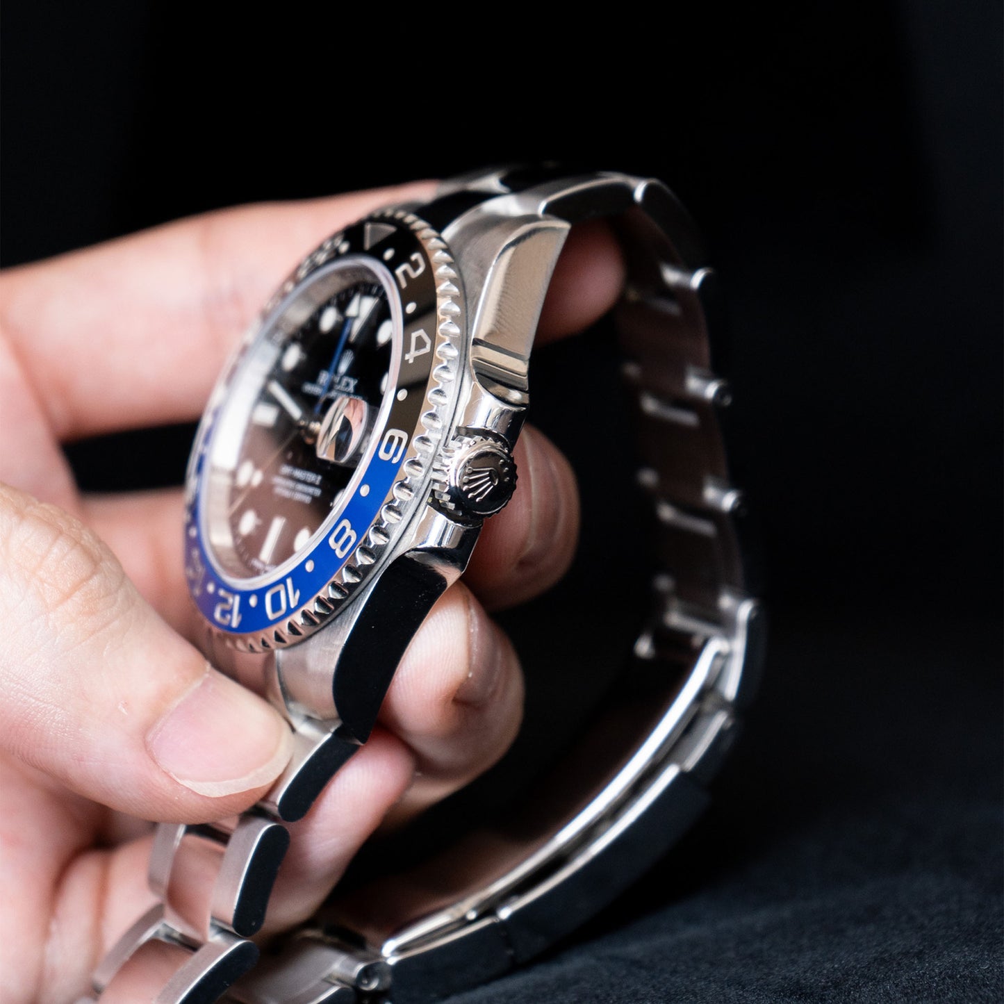 Rolex Batman 116710 GMT Master Stainless Steel Watch