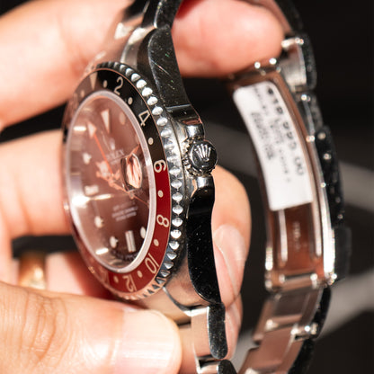 Rolex 16710 GMT-Master "Coke" Stainless Steel Watch 3186 Movement