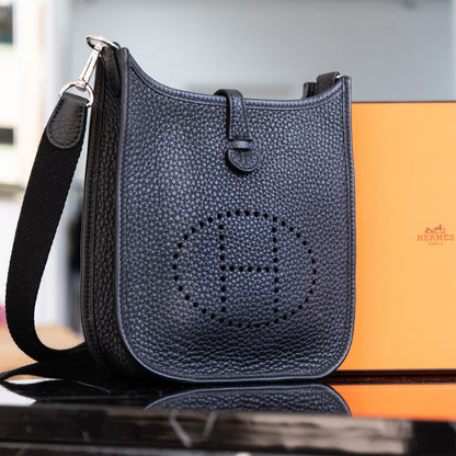 Authentic Hermes Evelyne 16 Black with Box, Dustbag, and Receipt