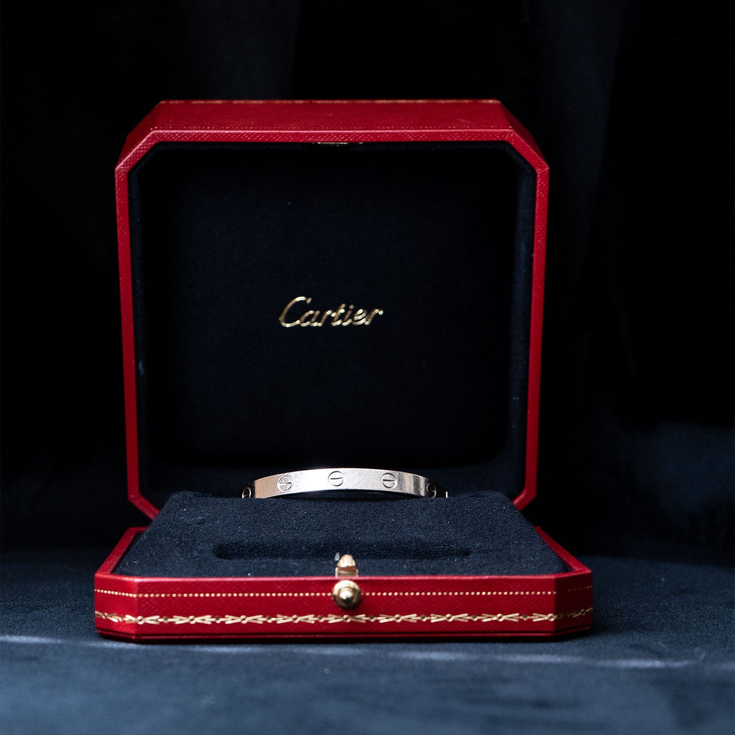 Cartier White Gold Size 16 Love Bangle Bracelet