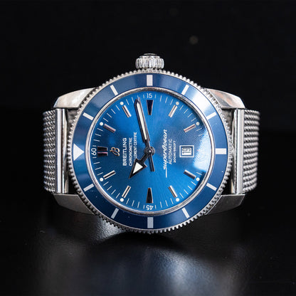Breitling Superocean Heritage 46mm Blue Dial Stainless Steel Watch