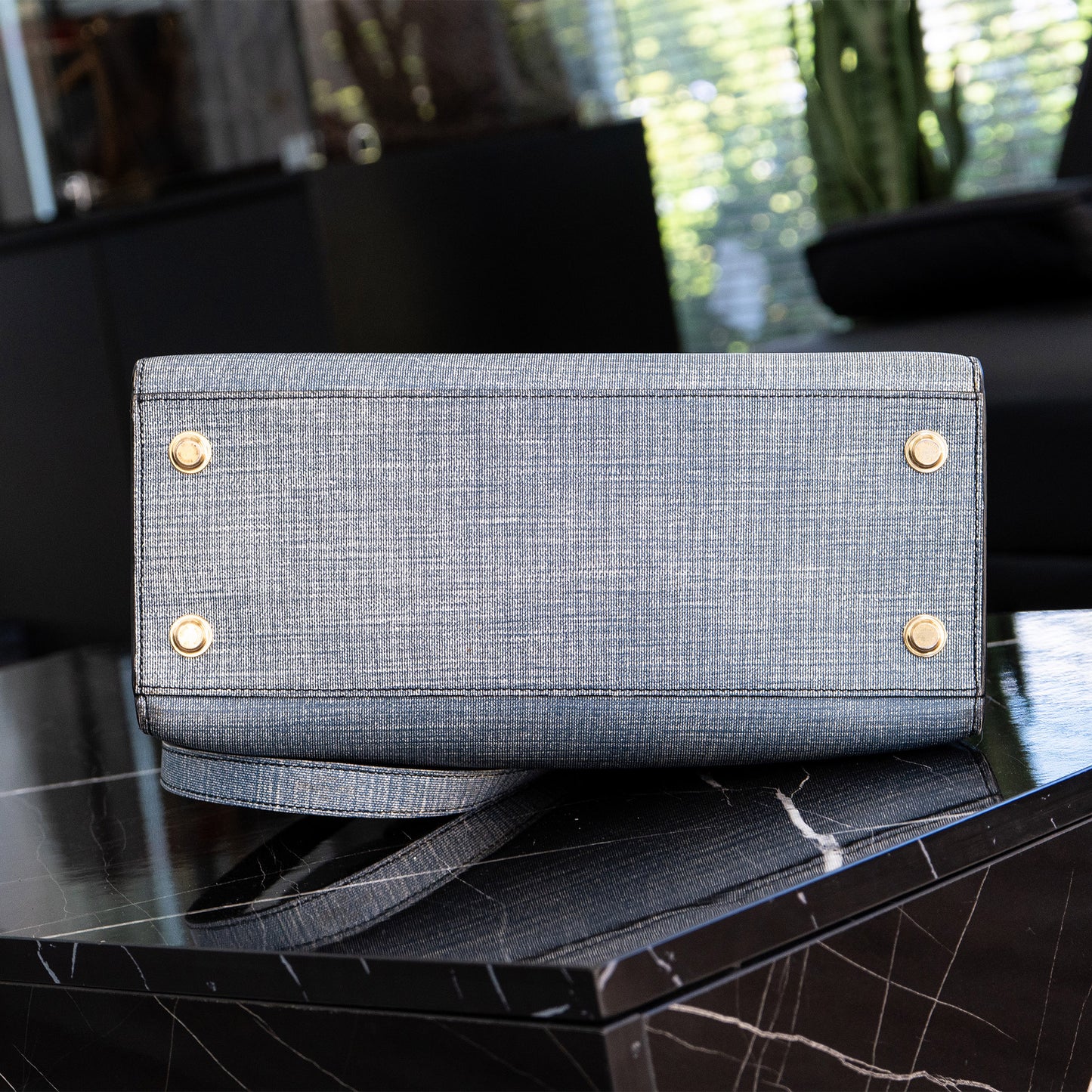 Louis Vuitton Denim Epi Leather City Steamer MM Bag