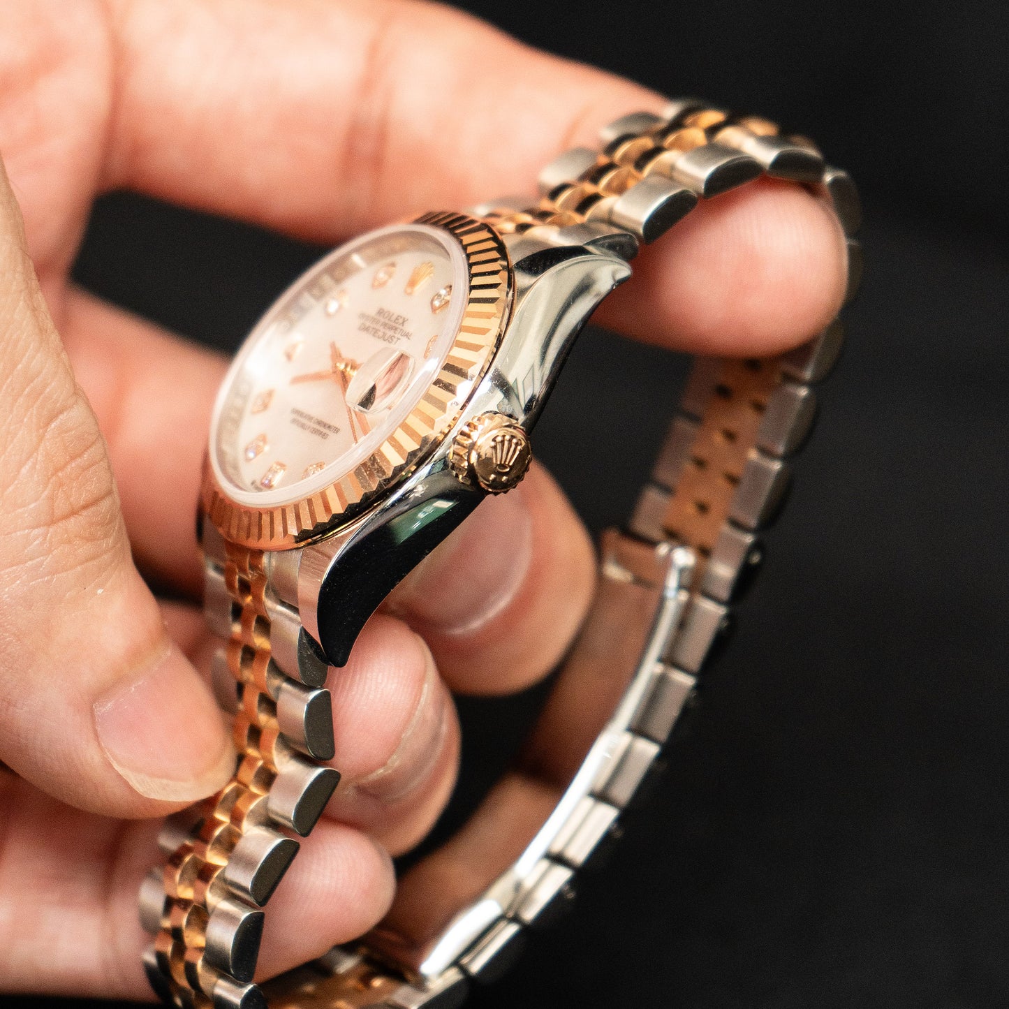 Rolex 279171 Datejust Mother of Peal Diamond Dial Ladies Two Tone Watch