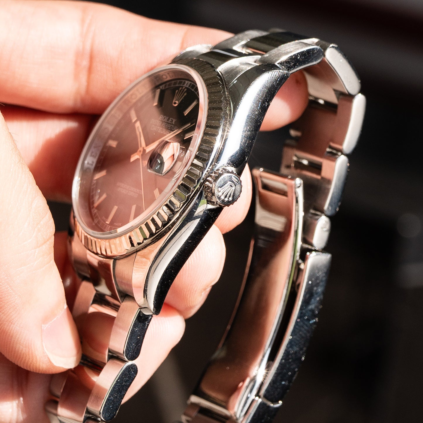 Rolex 116234 Datejust Black Dial Stainless Steel Watch