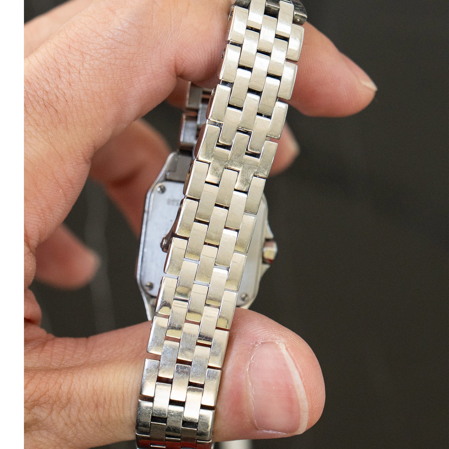 Cartier Santos Demoiselle White Dial Stainless Steel Ladies Watch