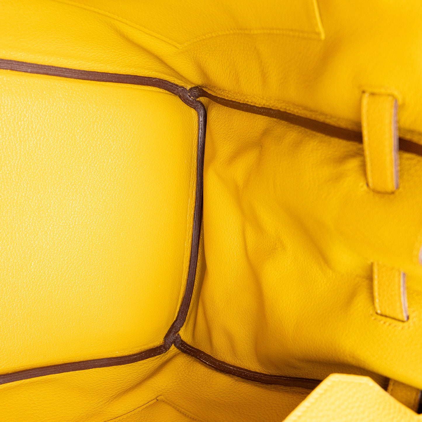Hermes Birkin 35 Yellow Jaune Ambre Togo Handbag