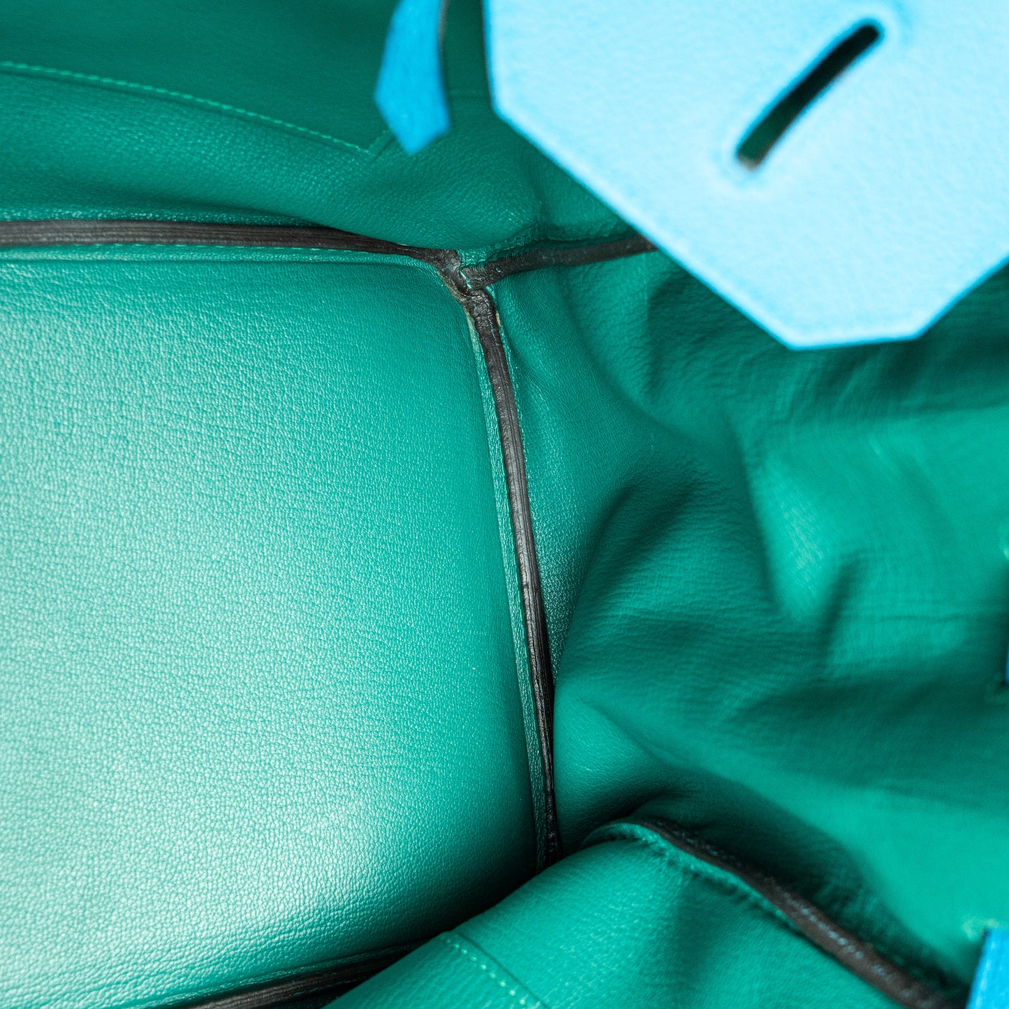 Hermès Birkin 35 Limited Edition Bleu Zanzibar Malachite Togo Handbag