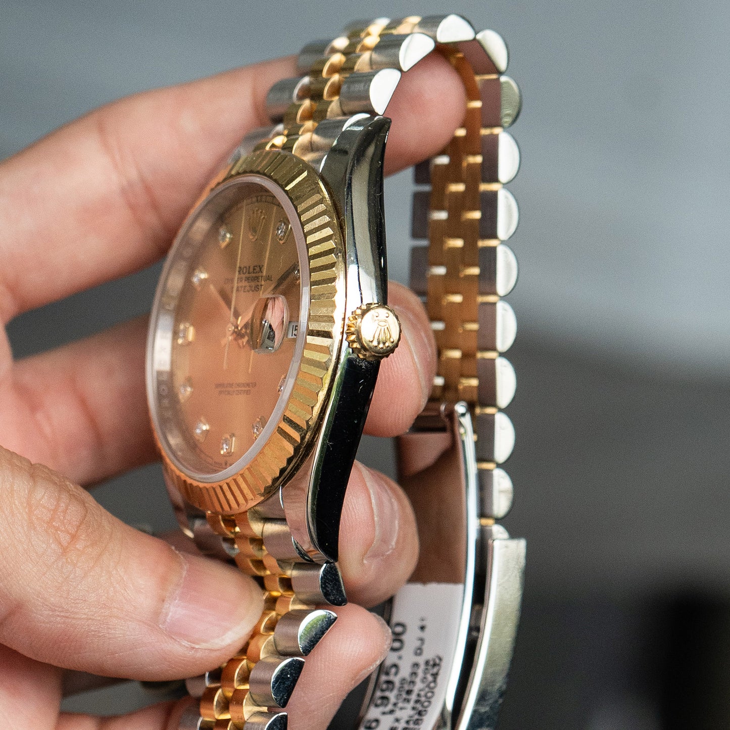 Rolex 126333 Datejust 41 Champagne Diamond Dial Two Tone Watch