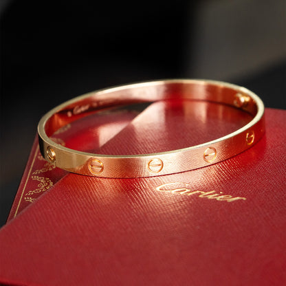 Cartier Size 19 Rose Gold Love Bangle Bracelet