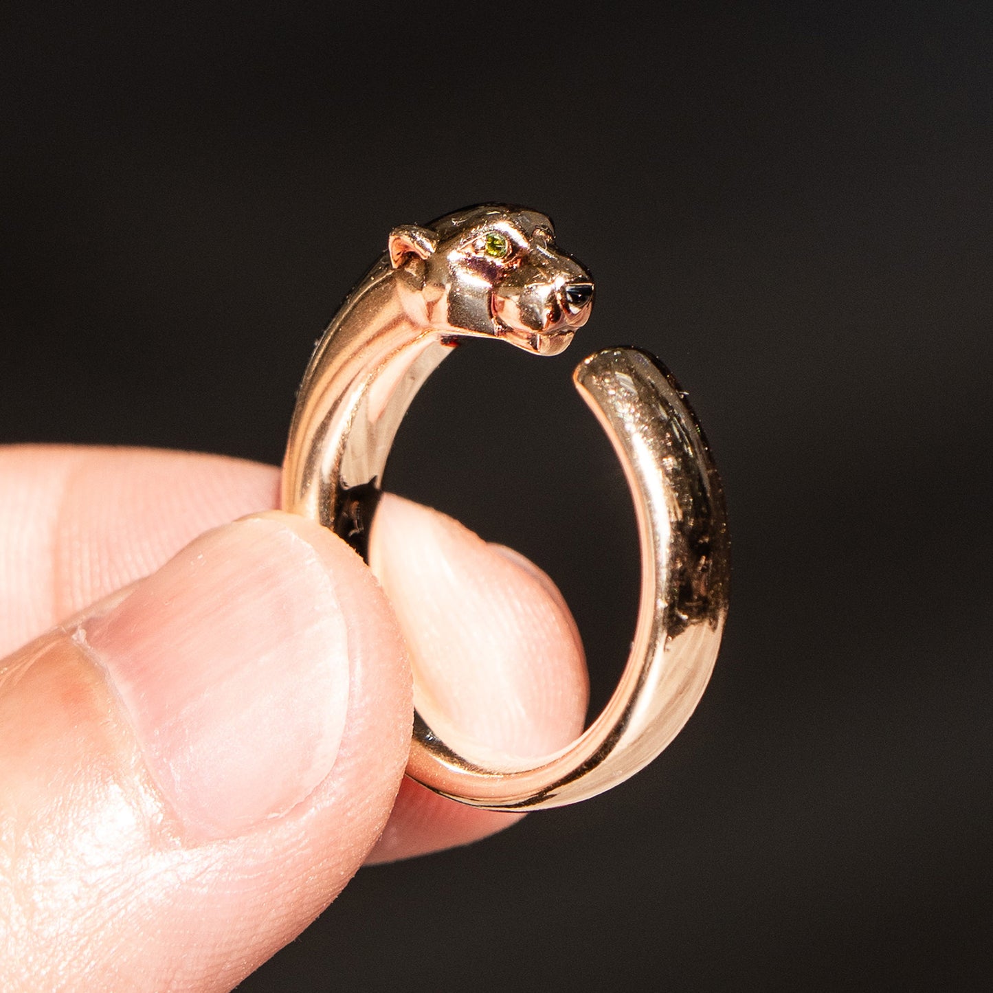 Pre-Owned Panthère de Cartier Rose Gold Ring Size 52