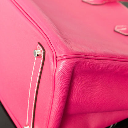 Preo-Owned Hermes Birkin 35 Rose Tyrien Handbag