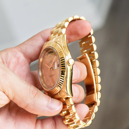 Pre-owned 218238 Day-Date Yellow Gold Presidential Watch
