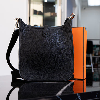 Authentic Hermes Evelyne 16 Black with Box, Dustbag, and Receipt