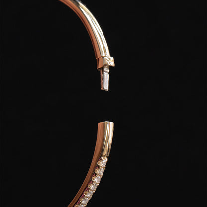 18k Yellow Gold 0.50ctw Diamond Bangle Bracelet