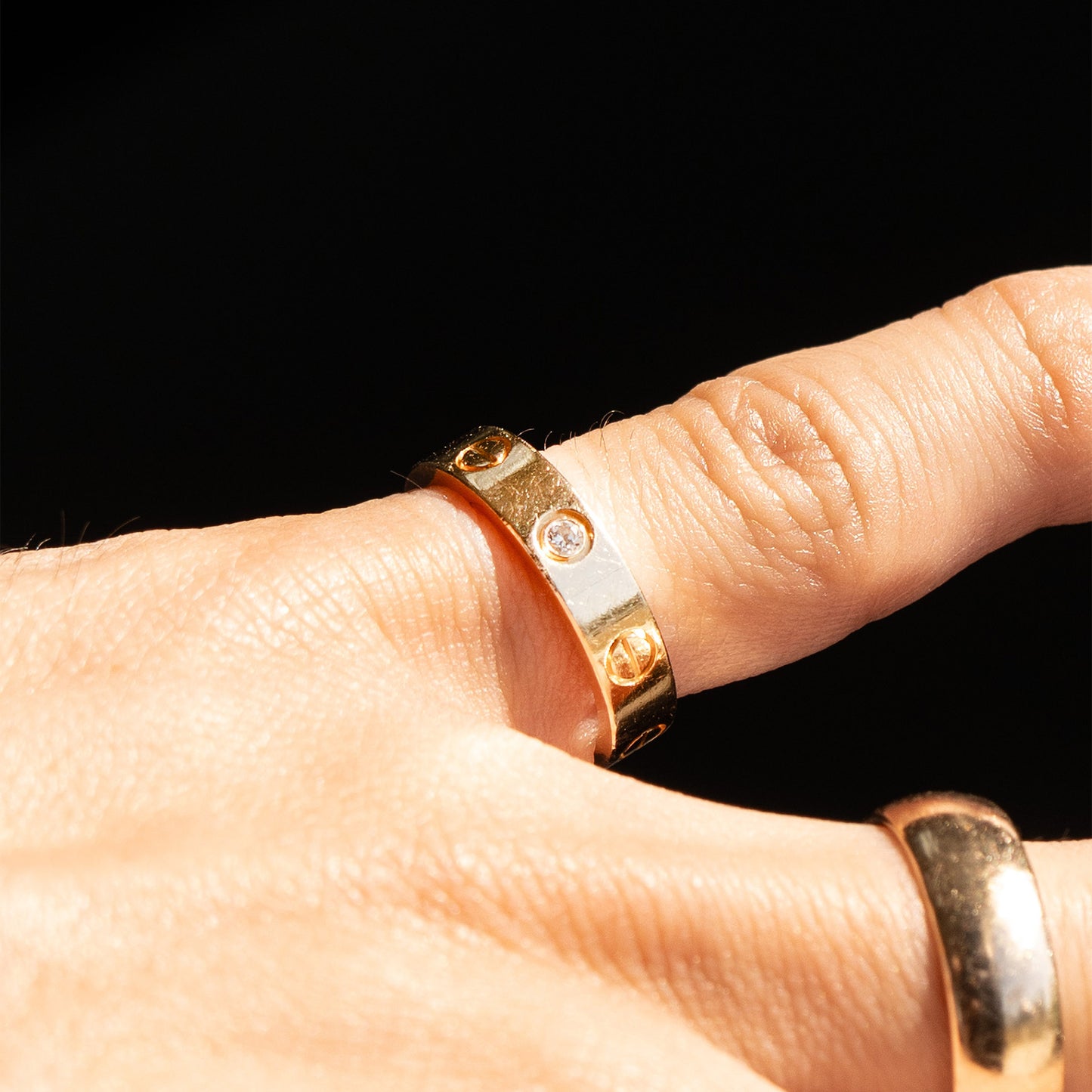 Cartier Single Diamond Yellow Gold Love Ring