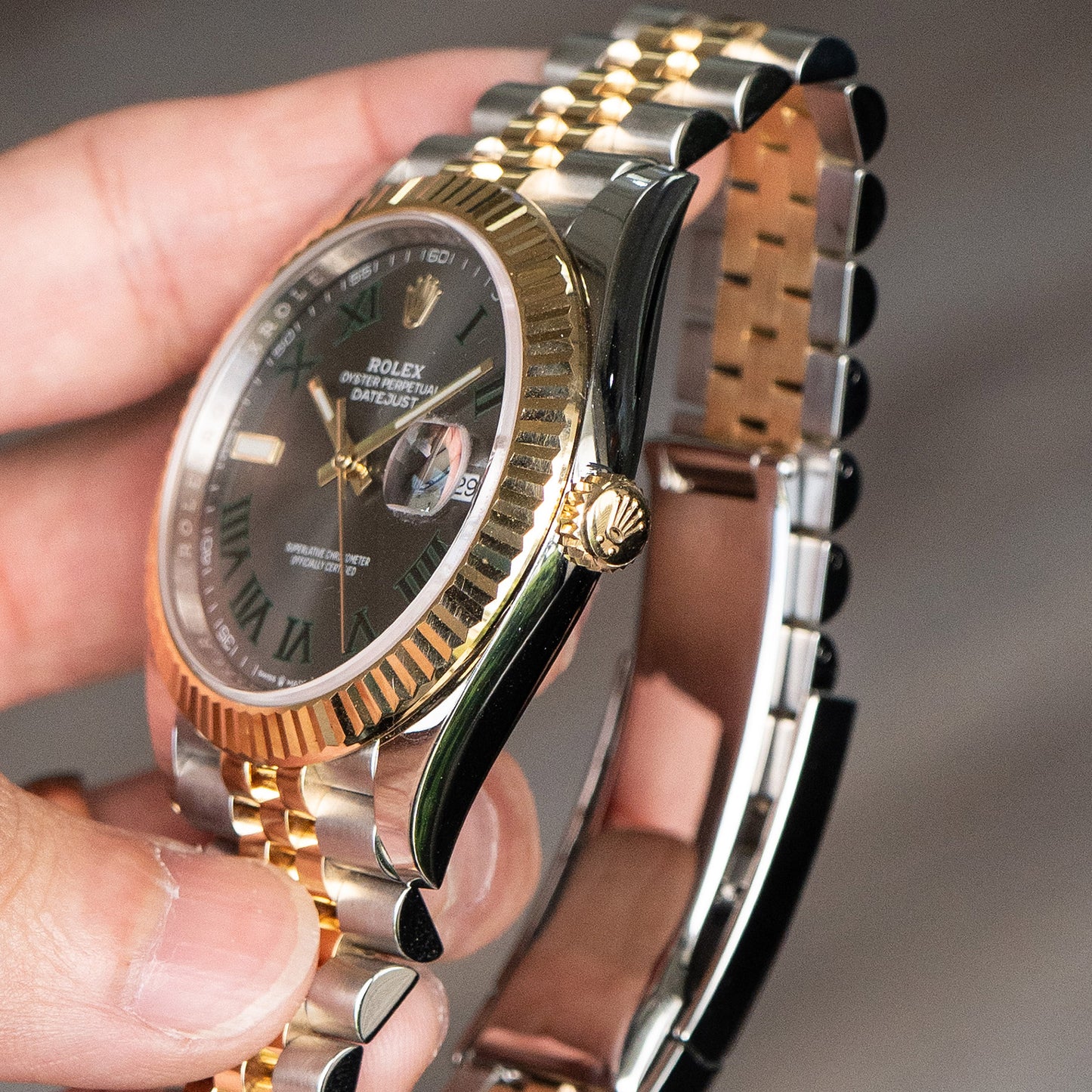 Rolex 126333 Datejust Wimbledon Dial Two Tone Watch
