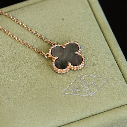 Van Cleef & Arpels 18k Rose Gold Vintage Alhambra Pendant Necklace
