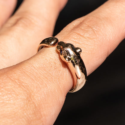 Pre-Owned Panthère de Cartier Rose Gold Ring Size 52