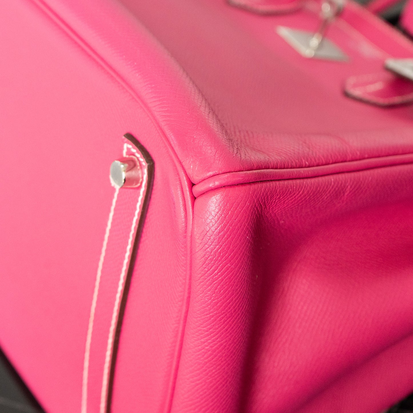Preo-Owned Hermes Birkin 35 Rose Tyrien Handbag